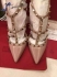 Valentino Rockstuds Beige patent leather